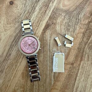 Michael Kors Pink and Gold Women's Watch
